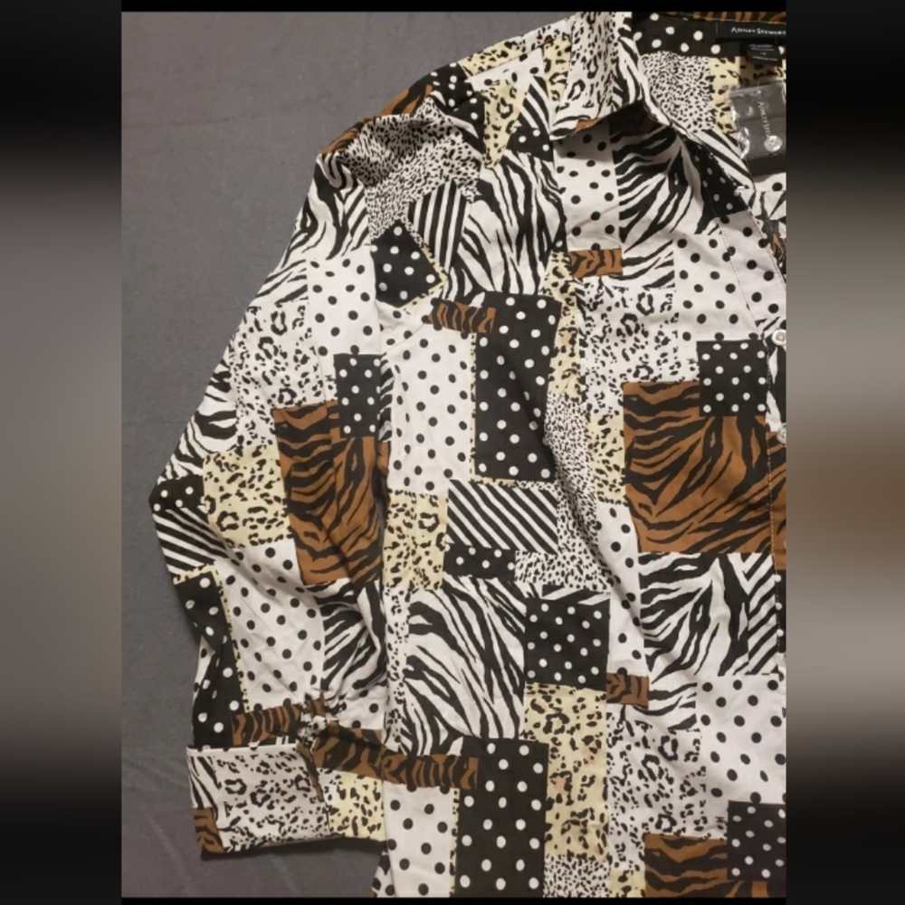 Ashley Stewart Top Size 18 Multicolor - Picture 4 of 11